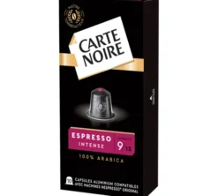 50 capsules compatibles Nespresso* Original Espresso Intense n°9 - CARTE NOIRE