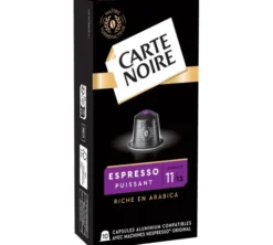 10 capsules compatibles Nespresso* Original Espresso Puissant n°11 - CARTE NOIRE