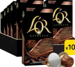 100 capsules compatibles Nespresso* Original Chocolat - L'OR ESPRESSO