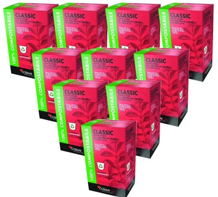 100 capsules compatibles Nespresso* Original Classic - COSMAI CAFFÉ
