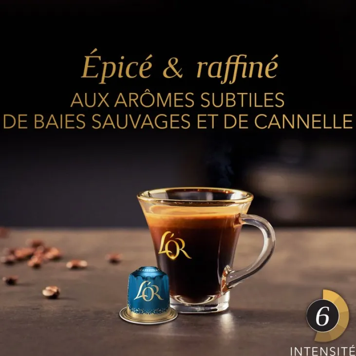 30 capsules compatibles Nespresso* Original Decaffeinato - L'OR ESPRESSO