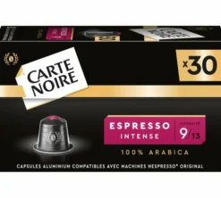 30 capsules compatibles Nespresso* Original - Espresso Intense n°9 - CARTE NOIRE