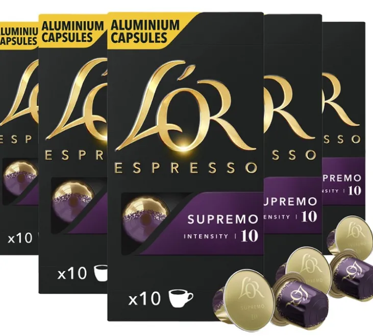 50 capsules compatibles Nespresso* Original Espresso Supremo - L'OR ESPRESSO