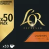 50 capsules compatibles Nespresso* Original Delizioso - L'OR ESPRESSO