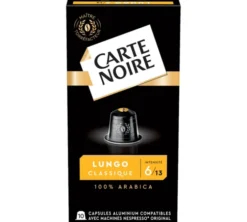 50 capsules compatibles Nespresso* Original Espresso Lungo n°6 - CARTE NOIRE