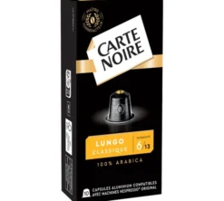 50 capsules compatibles Nespresso* Original Espresso Lungo n°6 - CARTE NOIRE
