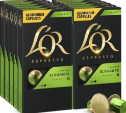 100 capsules compatibles Nespresso* Original Lungo Elegante - L'OR ESPRESSO