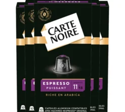 50 capsules compatibles Nespresso* Original Espresso Puissant n°11 - CARTE NOIRE