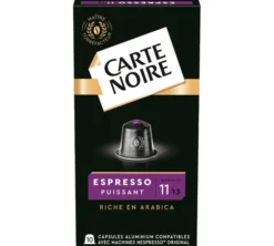50 capsules compatibles Nespresso* Original Espresso Puissant n°11 - CARTE NOIRE