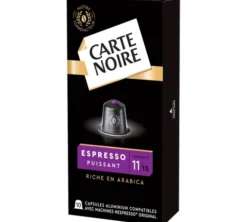 50 capsules compatibles Nespresso* Original Espresso Puissant n°11 - CARTE NOIRE
