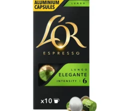 10 capsules compatibles Nespresso* Original Lungo Elegante - L'OR ESPRESSO