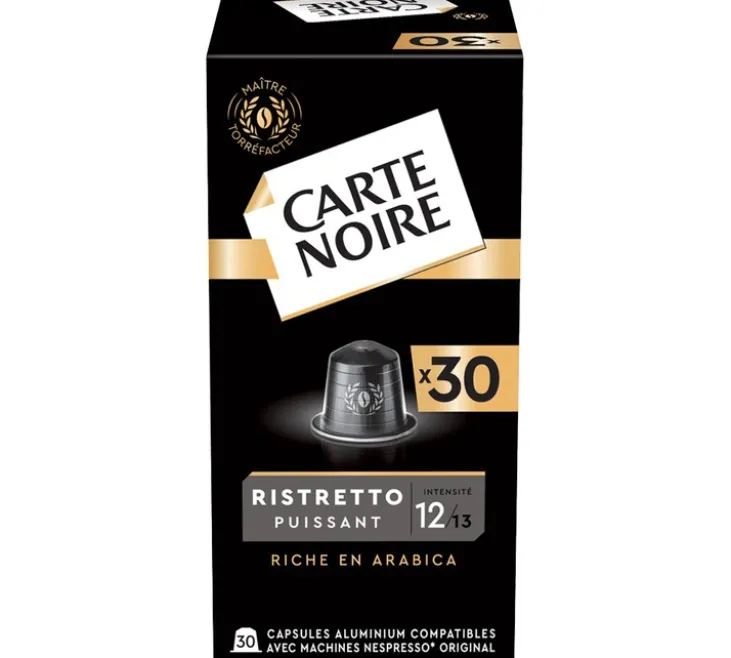 240 capsules compatibles Nespresso* Original Ristretto Puissant n°12 - CARTE NOIRE
