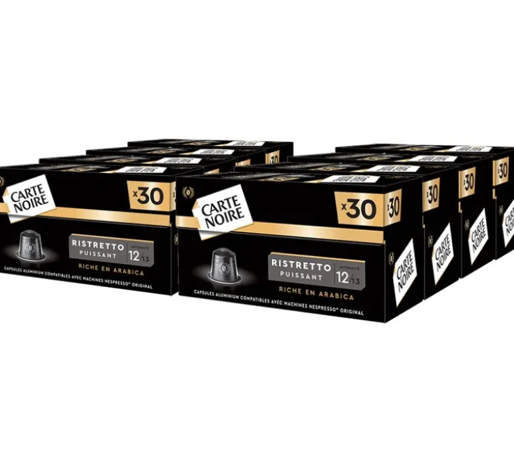 240 capsules compatibles Nespresso* Original Ristretto Puissant n°12 - CARTE NOIRE