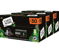 90 capsules compatibles Nespresso* Original Espresso Bio - CARTE NOIRE