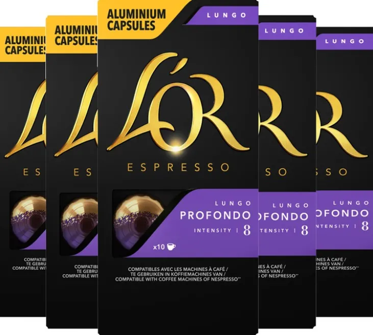 50 capsules compatibles Nespresso* Original Lungo Profondo - L'OR ESPRESSO