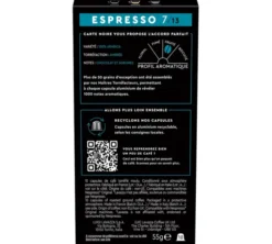 10 capsules compatibles Nespresso* Original - Espresso Classique n°7 - CARTE NOIRE