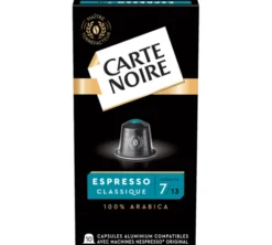 10 capsules compatibles Nespresso* Original - Espresso Classique n°7 - CARTE NOIRE