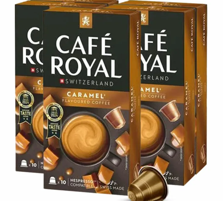 50 capsules compatibles Nespresso* Original Caramel - CAFÉ ROYAL