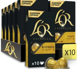 100 capsules compatibles Nespresso® Biondo - L'Or Espresso
