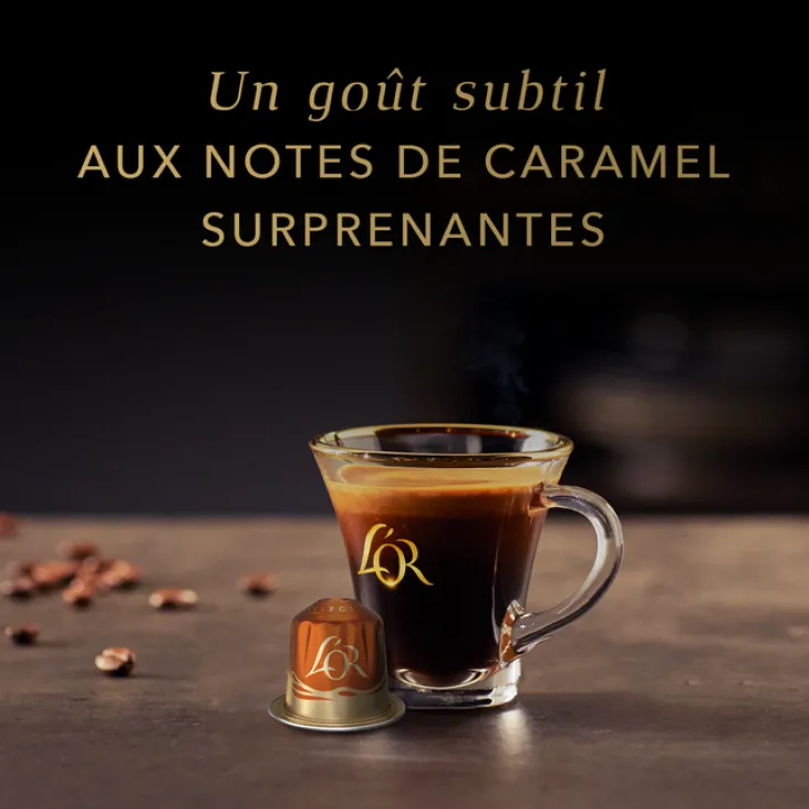 100 capsules compatibles Nespresso* Original Caramel - L'OR ESPRESSO