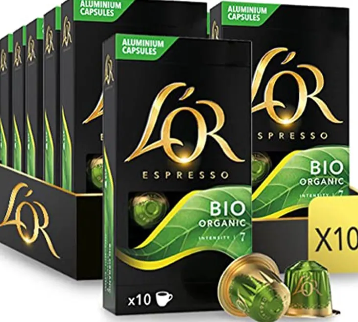 100 capsules compatibles Nespresso* Original Organic Bio - L'OR ESPRESSO