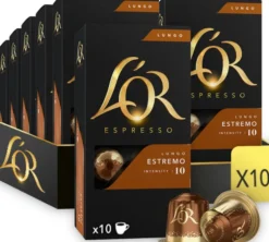 100 capsules compatibles Nespresso* Original Lungo Estremo - L'OR ESPRESSO