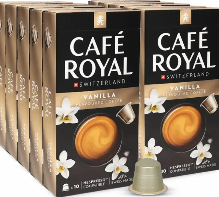 100 capsules compatibles Nespresso* Original Vanille - CAFÉ ROYAL