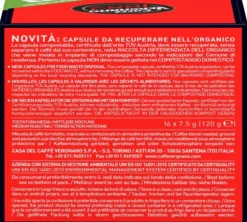 80 Capsules compostables compatibles A Modo Mio Lavazza Cremoso - CAFFE VERGNANO