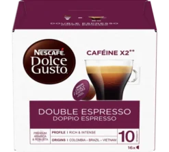 16 capsules Double Espresso - Nescafé* DOLCE GUSTO* - Anti Gaspi - DLUO 30/09/26