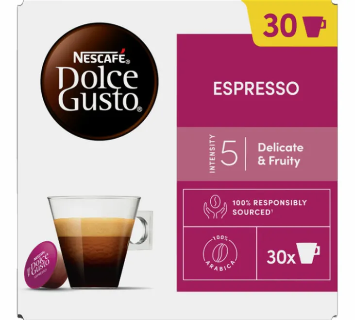 30 capsules Expresso - Nescafé* DOLCE GUSTO*