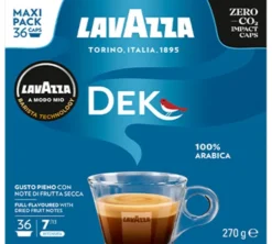 36 capsules Lavazza A Modo Mio Dek Cremoso - LAVAZZA