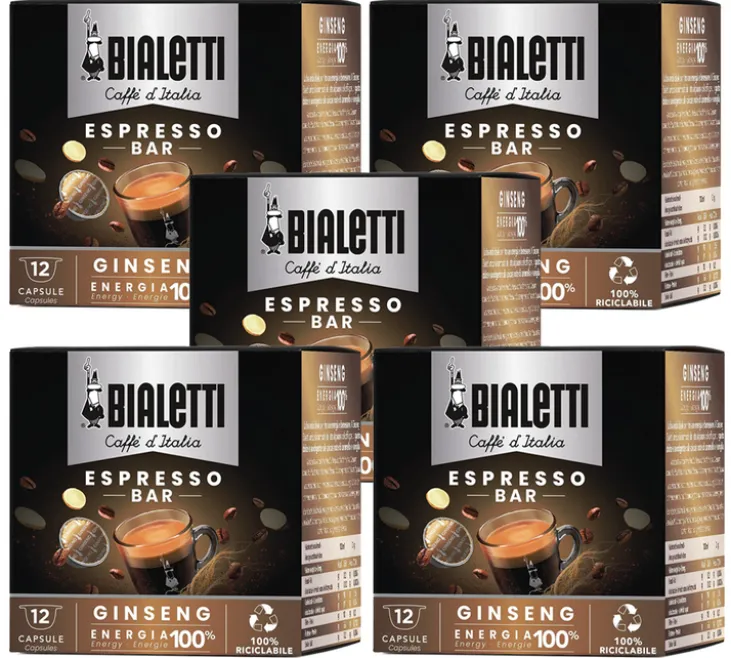 60 Capsules Mokespresso Caffè Ginseng - BIALETTI