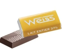 Chocolat au Lait Lait entier 37% - 40 napolitains - MAISON WEISS