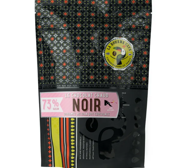 Chocolat en poudre 73% de cacao - Le chocolat chaud noir - LA BOHÈME