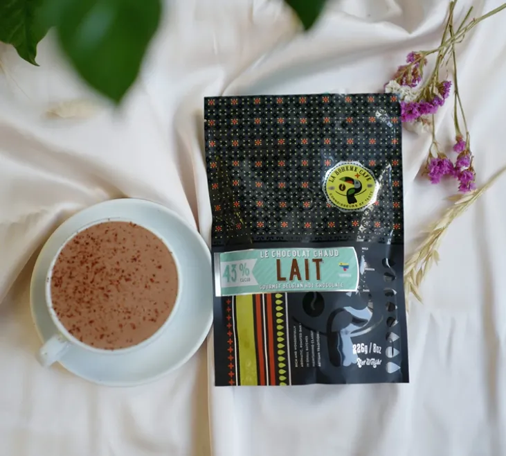 Chocolat en poudre 43% de cacao - Le chocolat chaud au lait - LA BOHÈME