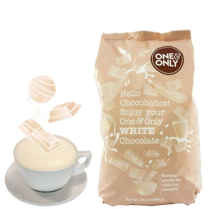 Chocolat Poudre Chocolat Blanc - Vrac 800 g - ONE AND ONLY
