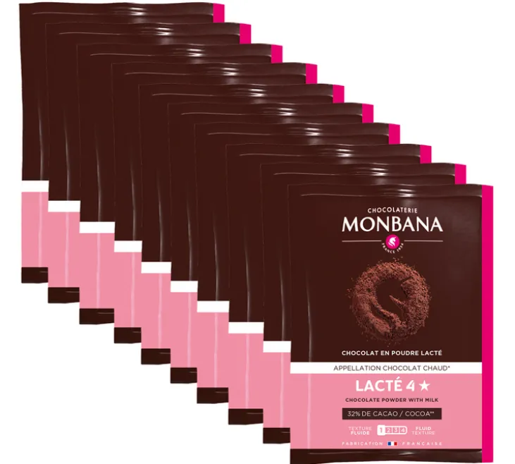 Chocolat Poudre Lacté 4 Étoiles - 100 sachets - MONBANA