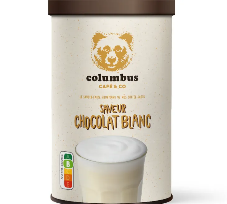 Chocolat Poudre Saveur Chocolat Blanc - Vrac 350 g - COLUMBUS & CO