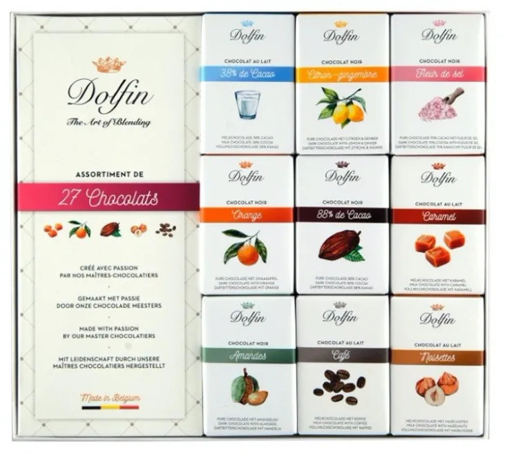 Coffret Assortiment Chocolat Noir et Lait - 270 g - DOLFIN