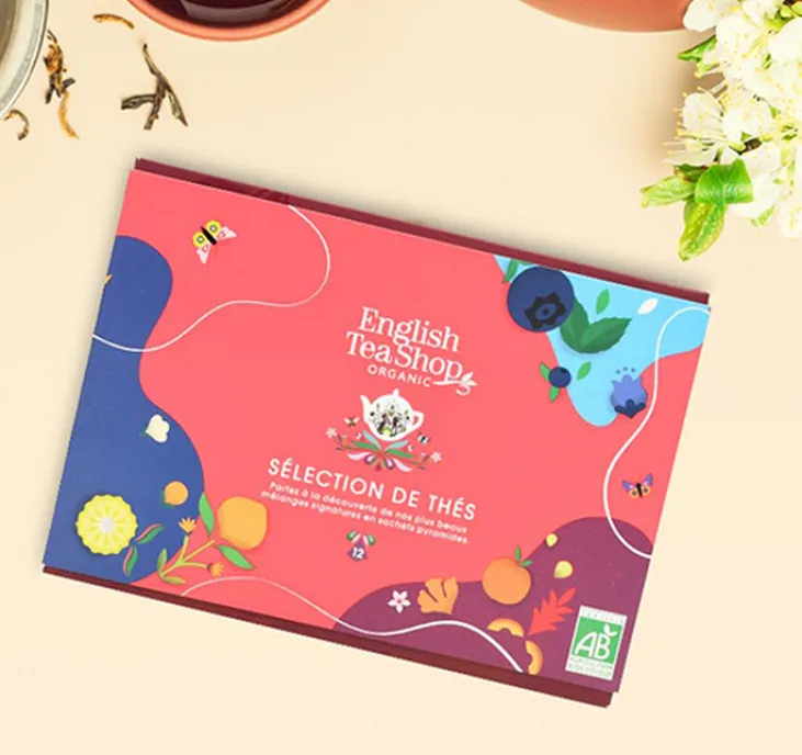 Coffret Prismes Sélection de Thés Bio - 12 sachets - ENGLISH TEA SHOP