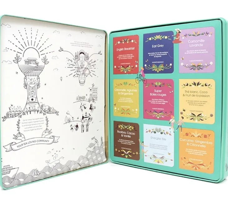Coffret The Ultimate Tea bio Collection 72 sachets, boîte métallique - English Tea Shop
