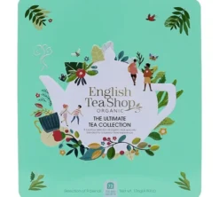 Coffret The Ultimate Tea bio Collection 72 sachets, boîte métallique - English Tea Shop