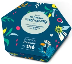 Coffret thé Les 36 tasses d'infusions - 6 x 6 sachets - COMPTOIR FRANÇAIS DU THÉ