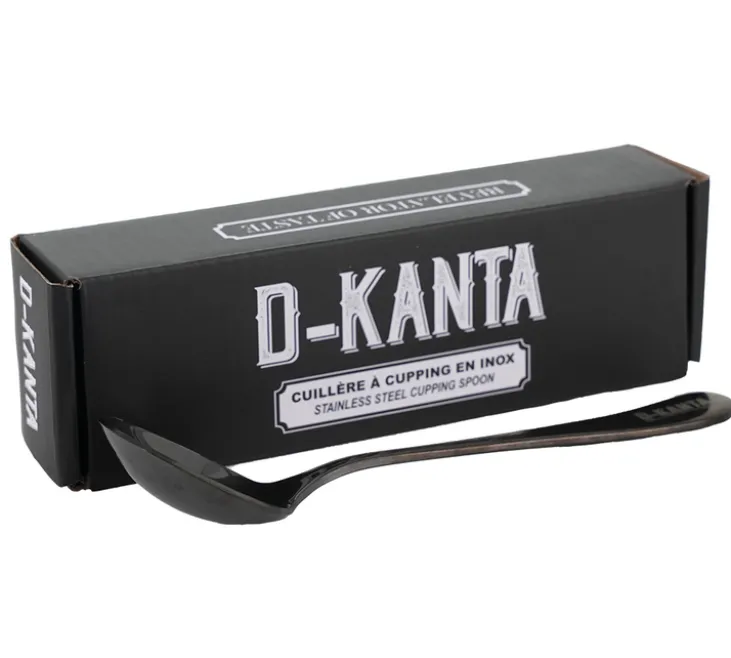 Cuillère à cupping D-KANTA en acier inoxydable teinté
