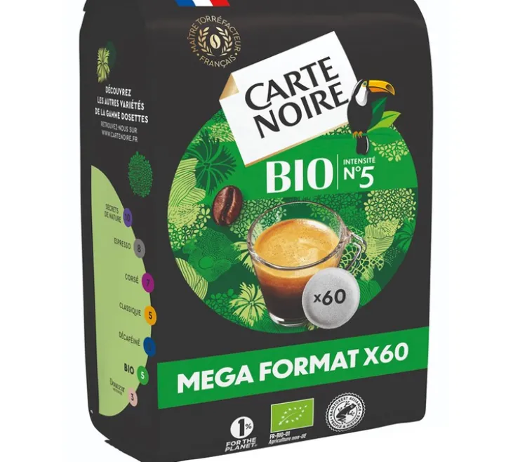 60 dosettes Café BIO - CARTE NOIRE