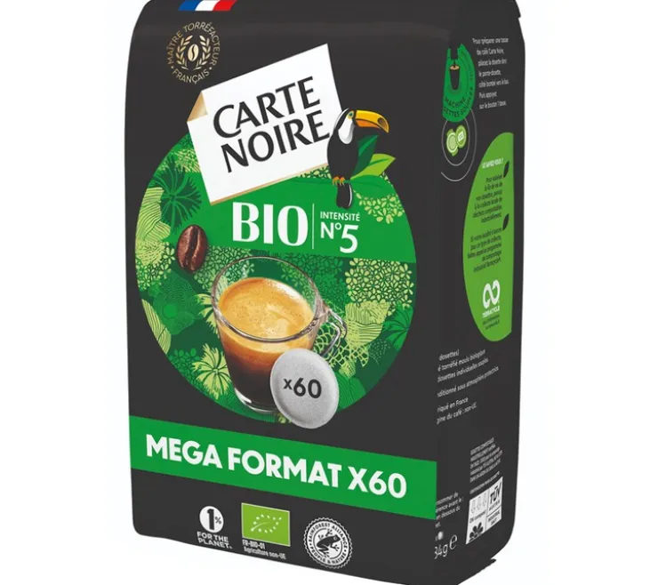 60 dosettes Café BIO - CARTE NOIRE