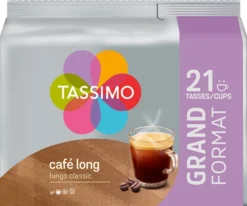 21 dosettes Café Long Classic - TASSIMO