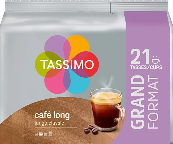 21 dosettes Café Long Classic - TASSIMO