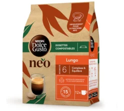12 Dosettes Dolce Gusto Neo - Café Lungo