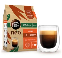 12 Dosettes Dolce Gusto Neo - Café Lungo